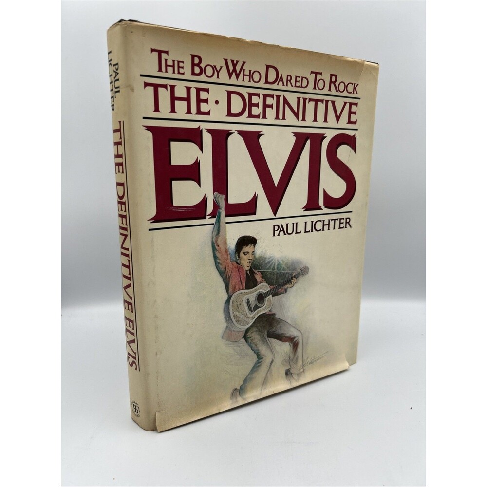The Definitive Elvis Paul Lichter 1982 HC DJ Illustrated Coffee Table Book VG